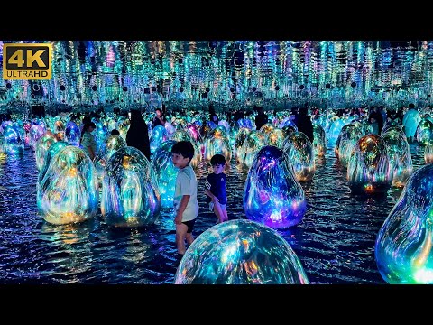 Like  in Space! Experiencing the World’s Largest teamLab｜TeamLab Phenomena Museum Abu Dhabi 4K Tour