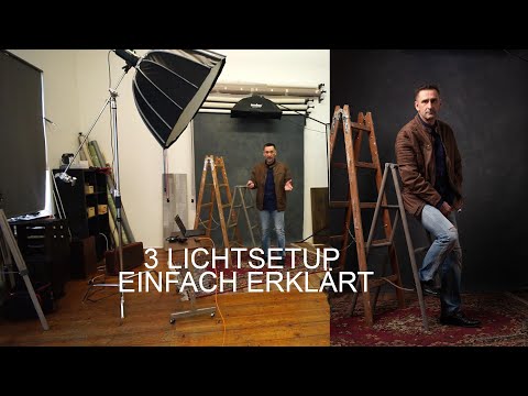 3 Lichtsetup im Studio einfach erklärt.