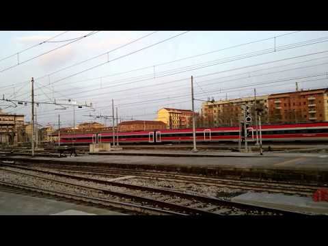 LA PARTENZA DEL FRECCIAROSSA 1000 DA MILANO Cle. 12 - 3 - 2016.