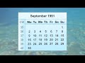 September 1991 Calendar