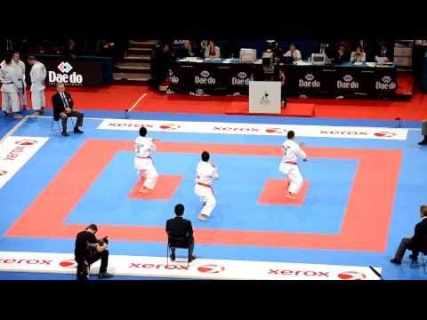 Team Kata Turkey Bronze Medal Performance - 2012 World Karate Championships Paris
