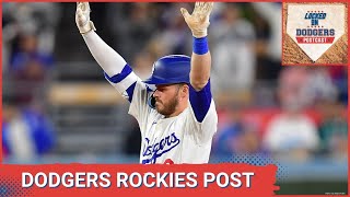 LOCKED ON DODGERS POSTCAST: Dodgers rack up 11 hits in 4-1 win over the Rockies.