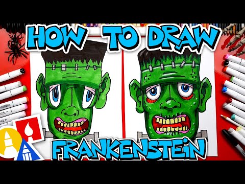 How To Draw Funny Frankenstein Head