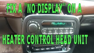 DIY - Car Heater AC  / Climate Control "No Display" Fix CHRYSLER