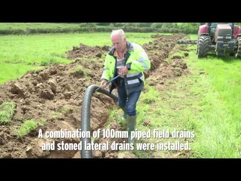 Draining a heavy sloped field in Co Meath