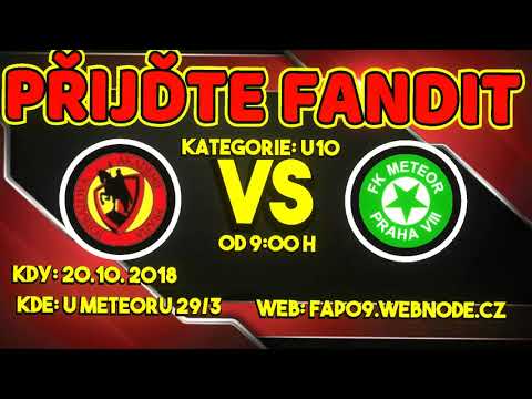 Pozvánka na zápas kategorie U10 s týmem FK Meteor Praha