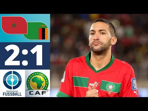 Ziyech eröffnet! Zweiter Sieg im zweiten Spiel | Marokko - Sambia