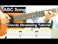 ABC Song Guitar Lesson Chords Strumming Tutorial Guitar Lessons for Beginners