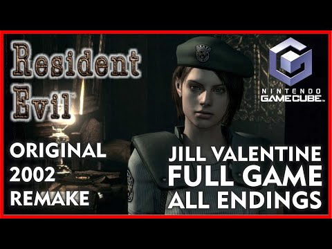 RESIDENT EVIL Gamecube REMAKE - Jill Valentine FULL GAME Walkthrough - ALL ENDINGS 100% Collectibles
