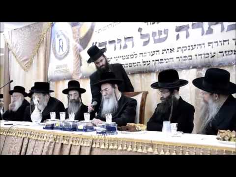 Aleksander Rebbe And R' Berel Povarsky Adressing Kisrah Shel Torah Event - Nissan 5776