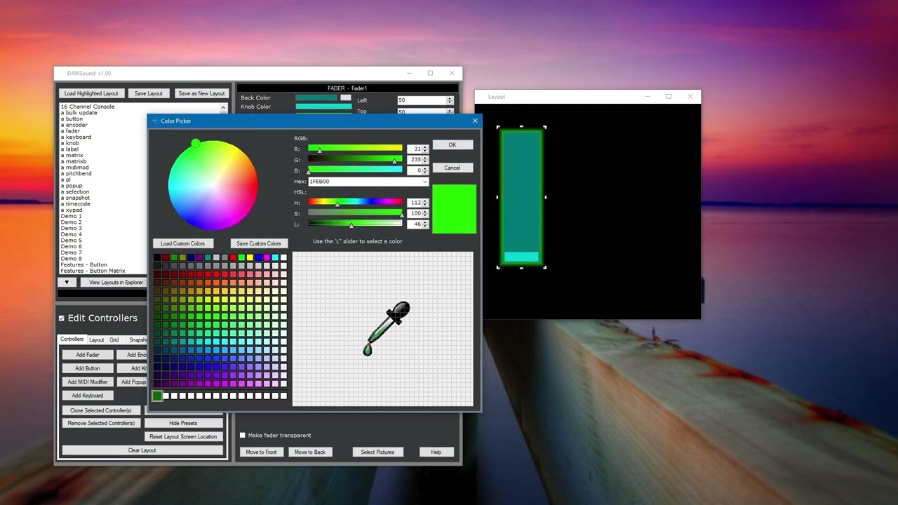 DAWSound MIDI/OSC Controller - Faders