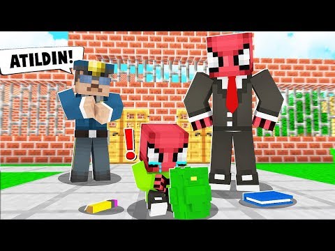 ÇOCUĞUM OKULDAN ATILDI! 😱 - Minecraft