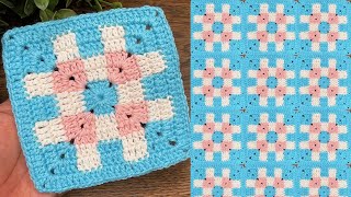 Crochet Granny Square Pattern 🤩Quick & Simple 
