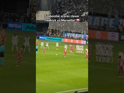 Szoboszlai SCORES FREEKICK for Liverpool vs Marseille! 🧠🔴