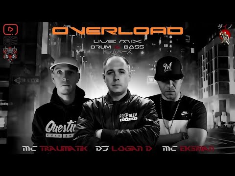 DJ Logan D & MC's Eksman, Traumatik - live D&B mix at ,,Overload,, ドラムベース