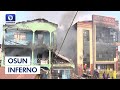 Inferno Burns Shopping Plaza At Alekuwodo In Osogbo, Osun State