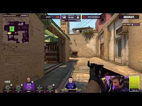 volt with insane Clutch 4k | Apeks vs. Into the Breach - BLAST Paris Major 2023 🌈