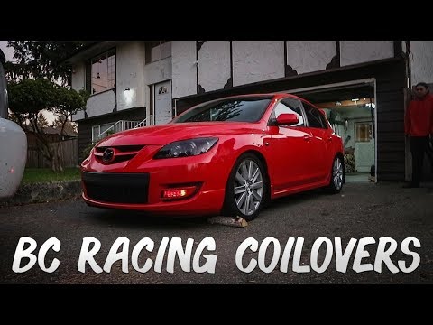 MazdaSpeed 3 Gets BC RACING COILOVERS!