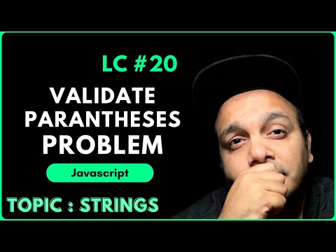 Validate Parentheses : LeetCode Solution Explained with JavaScript | 100% Easy Solution Explained
