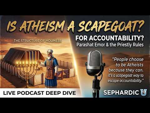 Podcast: Parashat Emor - Is Atheism a Scapegoat for Accountability? | Sephardic U