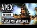 NEW ASH SECRET Voicelines in Apex Legends Season 8