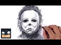 How To Draw Michael Myers Halloween Sketch Tutorial