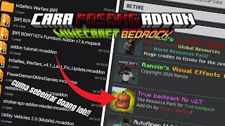 Download lagu Cara pasang addon Minecraft bedrock 1.21  | yang berbentuk Zip dan mcaddon pasti berhasil  mp3