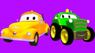 Tom la Grúa y sus amigos el Tractor, la Super Patrulla y muchos más en Auto City | dibujos animados