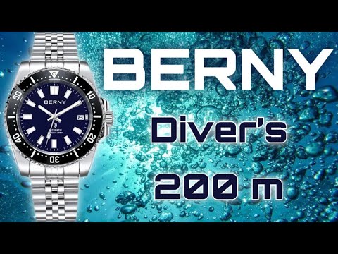RELOJ BERNY Automatic Full-Lume Diver Watch-AM126VM-C