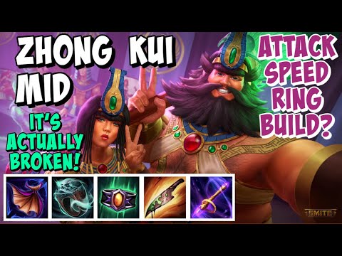 ZHONG KUI MID GAMEPLAY SMITE - FAT NEITH ATTACK SPEED & LIFESTEAL