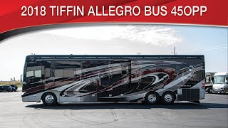 A preview image of the linked video showcasing 2018 Tiffin Allegro Bus 45OPP