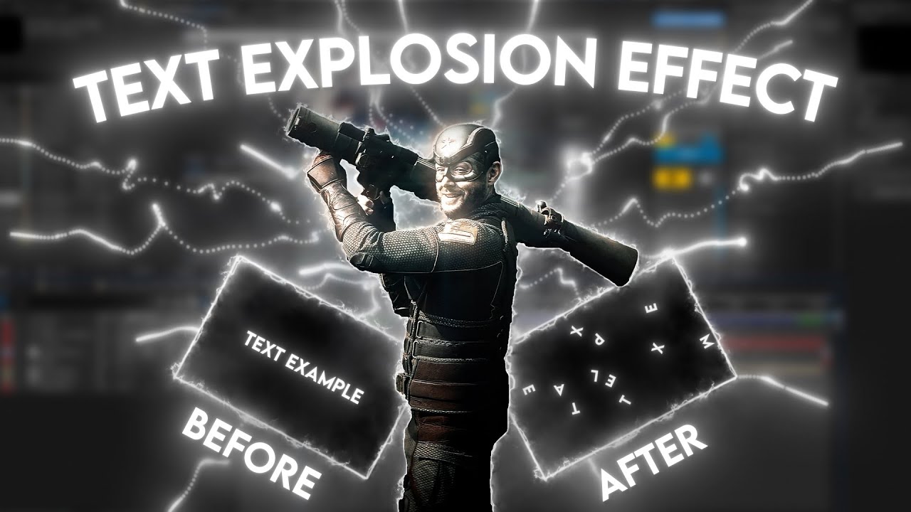 TEXT EXPLOSION EFFECT in After Effects: Tutorial