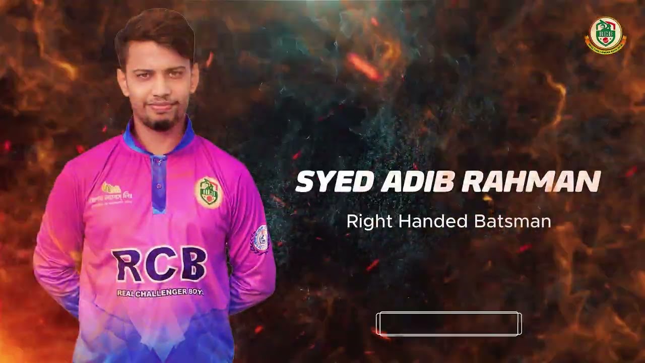 Player Intro 2025 of Real Challenger Boys (R.C.B) I RCB