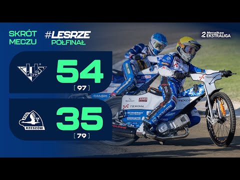 Speedway. Żużel. Mecz: Byki pewnie wjeżdżają do finału. Pech Nowaka (skrót #LESRZE 54:35 31.08.2025)