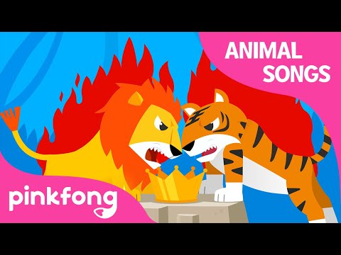 Super Match! Lion vs Tiger | Animal Songs | Learn Animals | Pinkfong Animal Songs for Children