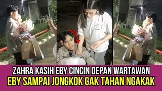 Download lagu NGAKAK! Zahra Kasih Eby Cincin Depan Media, Eby Jongkok Ngakak Abis! mp3