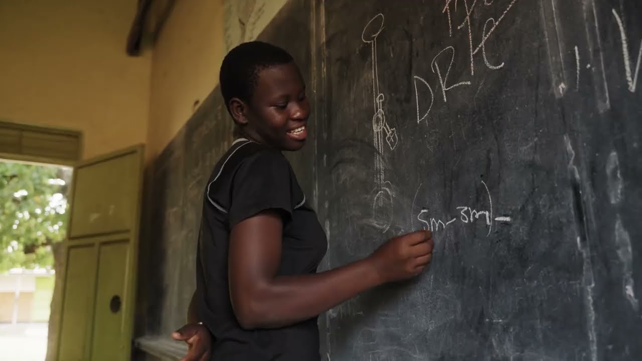 At 17, Sharon is back in school – after being forced to drop out.
