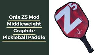 Video thumbnail: Review: Onix Z5 Mod Middleweight Graphite Pickleball Paddle