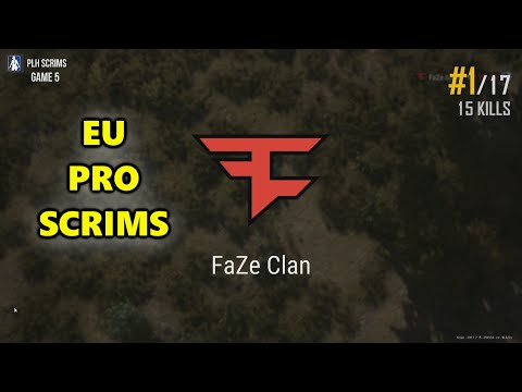 FaZe ubah, Aitzy, Fuzzface & Gustav - EU PRO SCRIMS - PUBG