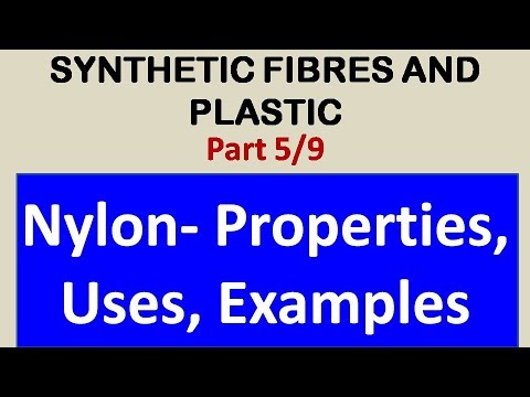 Class 8 Science NCERT  Synthetic Fibres and Plastics (5/9) Nylon - Properties, Uses, Examples. Video