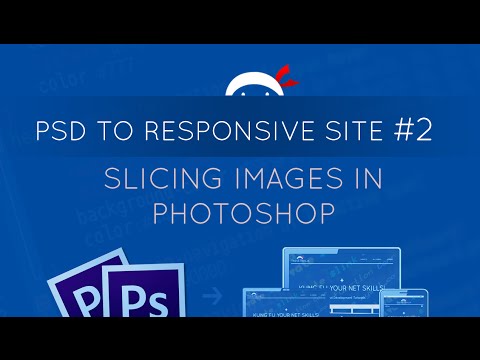 PSD to Responsive Website Tutorial 2 Slicing Images in Photoshop