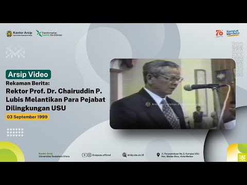 News Coverage: USU Rector Prof. Dr. Chairuddin P. Lubis Inaugurates Officials of Universitas Sumatera Utara