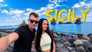 SICILIJA be filtrų! Katanija ir Aci Trezza su legendinėmis Ciklopų Uolomis | Italija kelionės vlogas