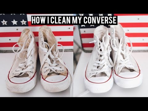 white leather converse cleaning