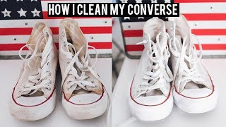 cleaning converse with bleach