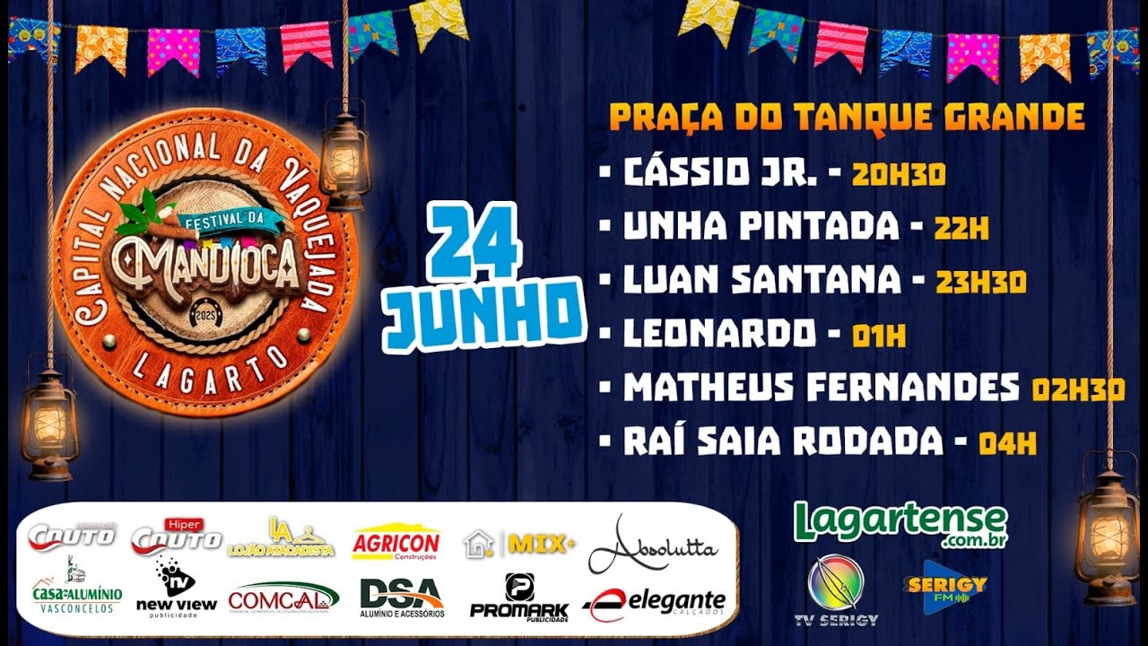 2ª Noite do Festival da Mandioca 2025. Luan Santana, leonardo,