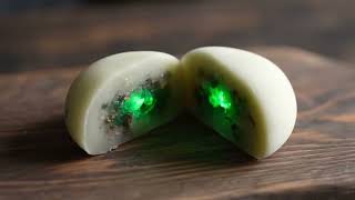 Oddly Satisfying ASMR: Slicing Japanese Glass Wagashi Sweets! 🌸🍡 #veo3 #aismr #aia