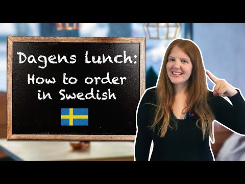 How to order lunch in Swedish (Dagens lunch)