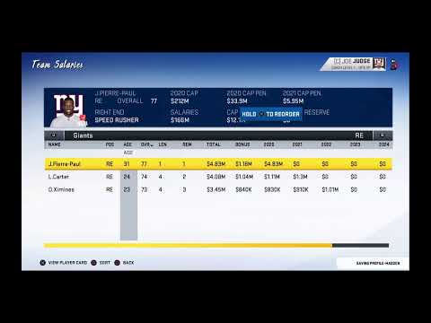 Madden 20 Giants Franchise Ep 9 2020 Week 8 and 9
