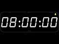 8 Hour - TIMER & ALARM - 1080p - COUNTDOWN